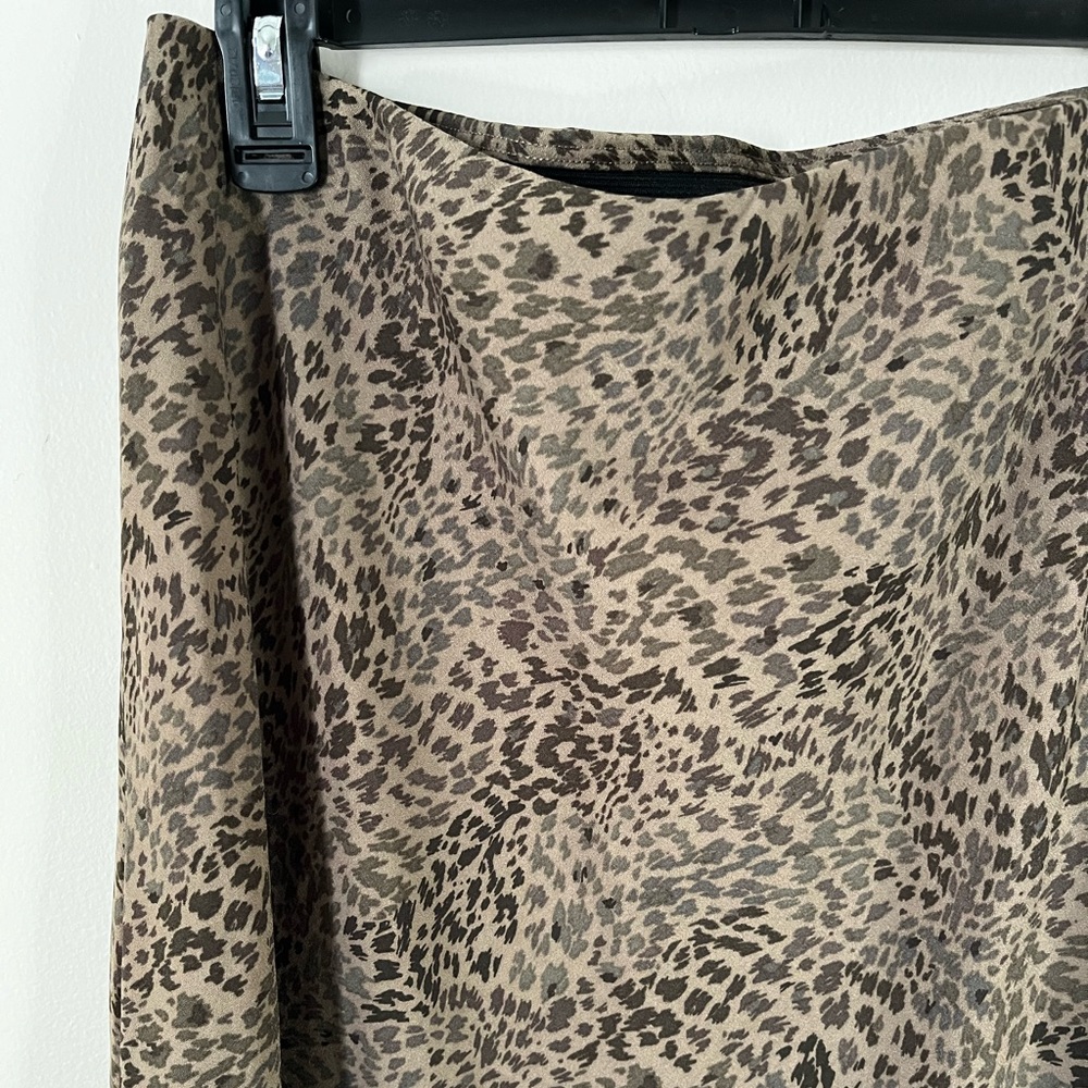 Cheetah Tea Length/Maxi Skirt | Size L